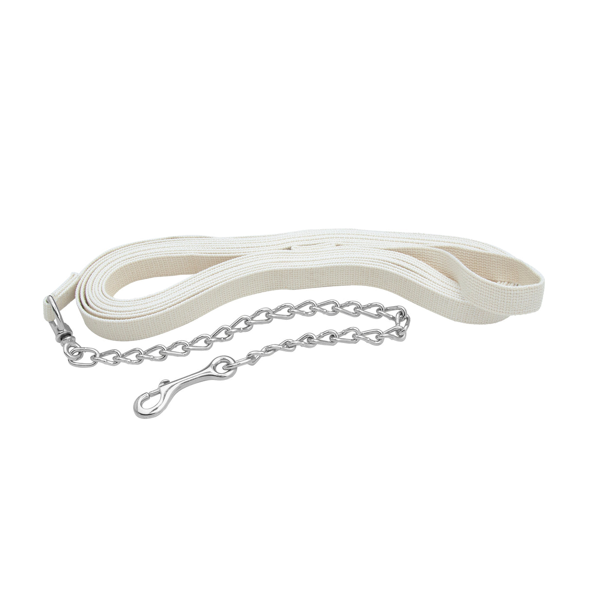 Flat Cotton Lunge Line, 1" x 27 with Chain
