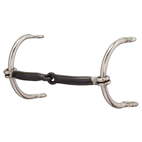 Gag Bit, Smooth Sweet iron Snaffle Moouth