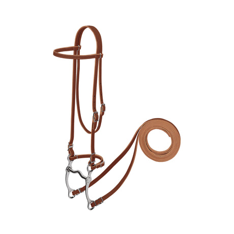 Harness Leather Browband Bridle with Single Cheek Buckle