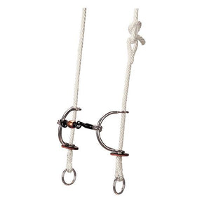 Gag Bridle with Sweet Iron Copper Roller Mouth Sliding Bit