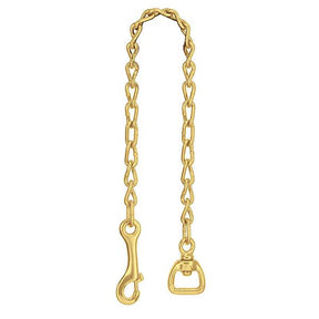 Barcoded 724 Lead Chain, 24", Brass Plated