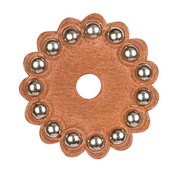 Replacement Leather Rosettes, Russet Harness