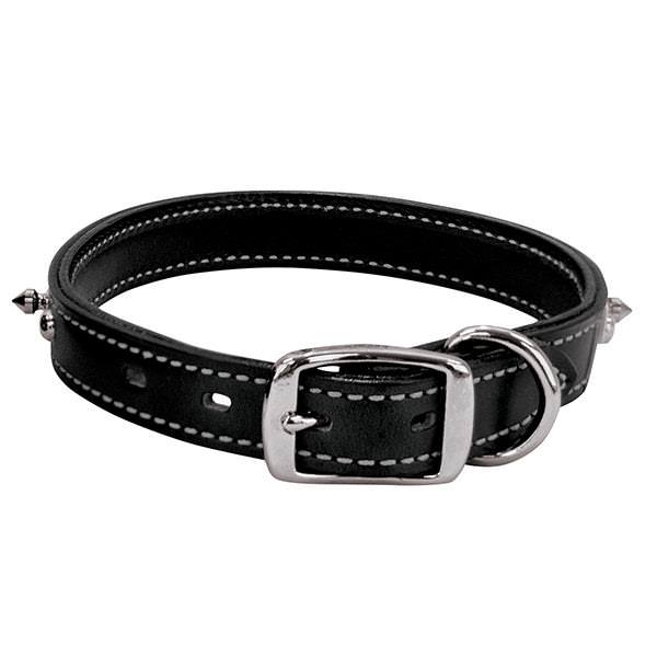 Spikes Collar, Black, 1"