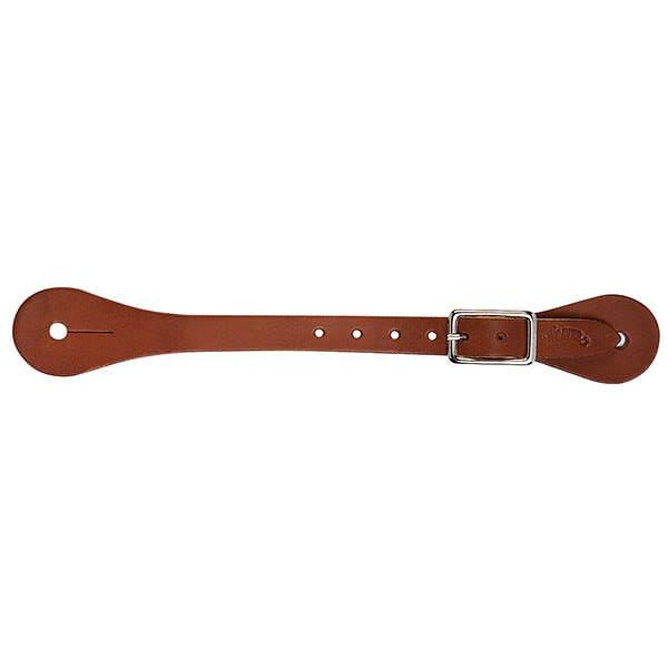 Single-Ply Brown Latigo Leather Spur Straps