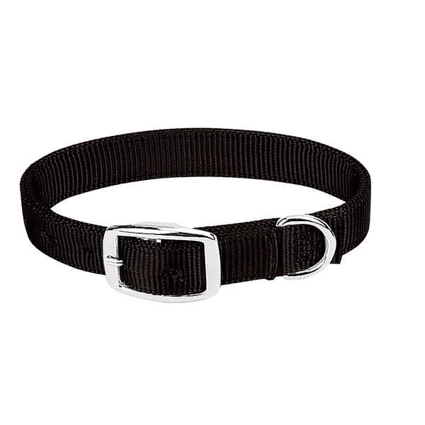 Prism Classic Nylon Dog Collar, Black, 3/4" X 15"
