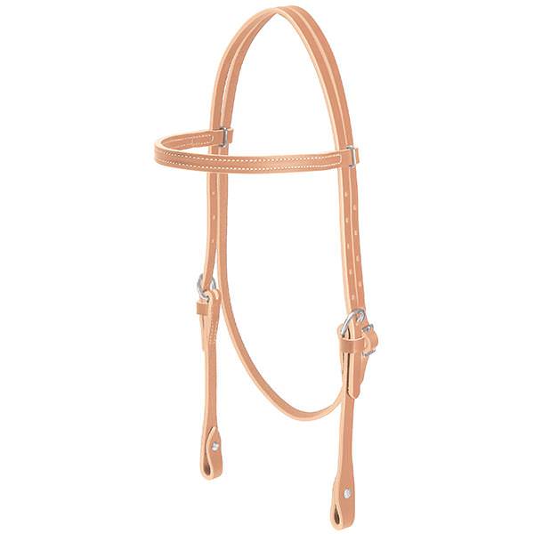 Weaver Leather Horizons Headstall - Everyday Riding Headstall With Comfort Earpiece