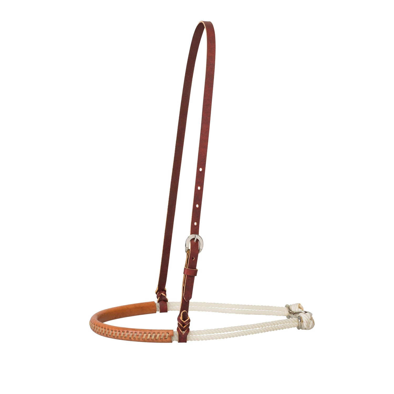 Leather Covered Single Rope Noseband - Weaver Equine