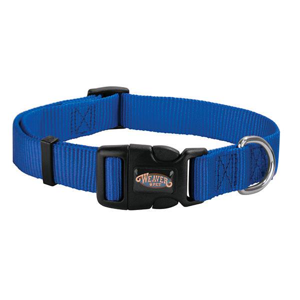 Prism Snap & Go Adjustable Nylon Dog Collar, Blue, Small