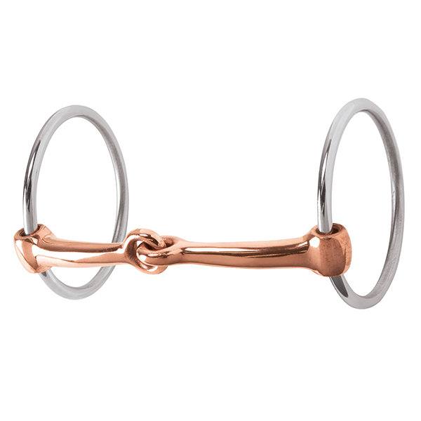 Professional Ring Snaffle Bit, 5" Copper Mouth