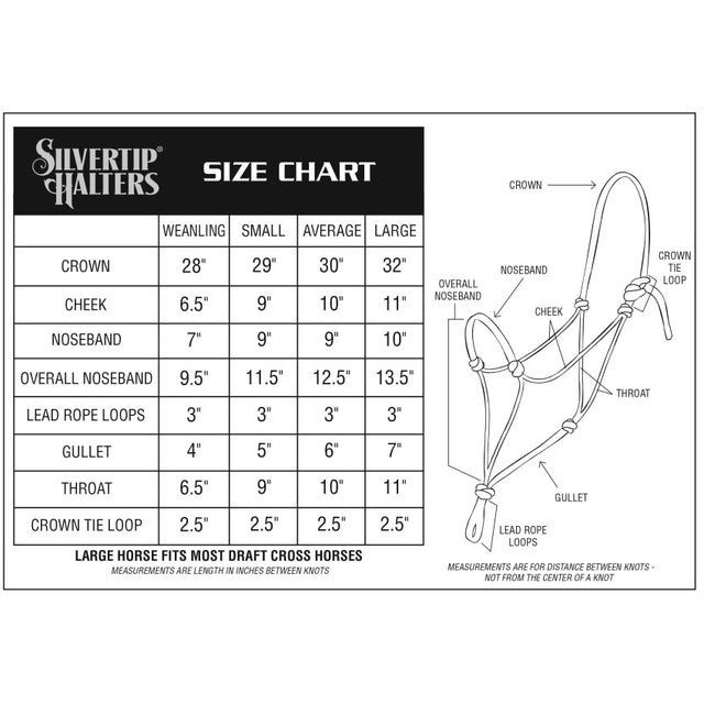 Silvertip Big Sky Rope Halter – Weaver Equine