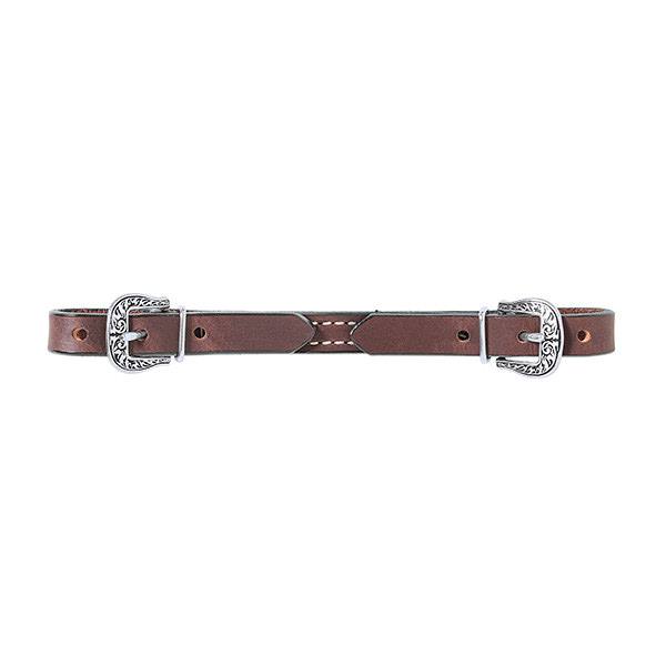 Basin Cowboy Straight Leather Curb Strap