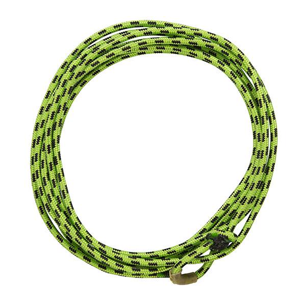 Braided Nylon Kids Rope, Lime Green/Black