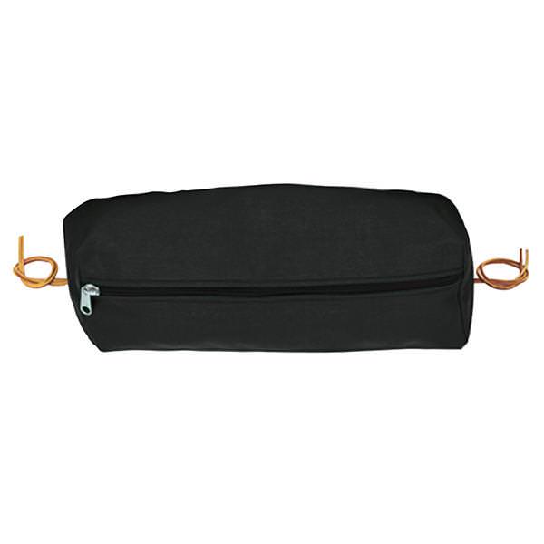 Rectangular Nylon Cantle Bag, Black