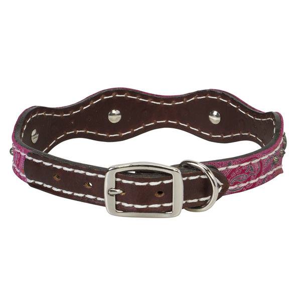 Vintage Paisley Collar, Pink, 21"