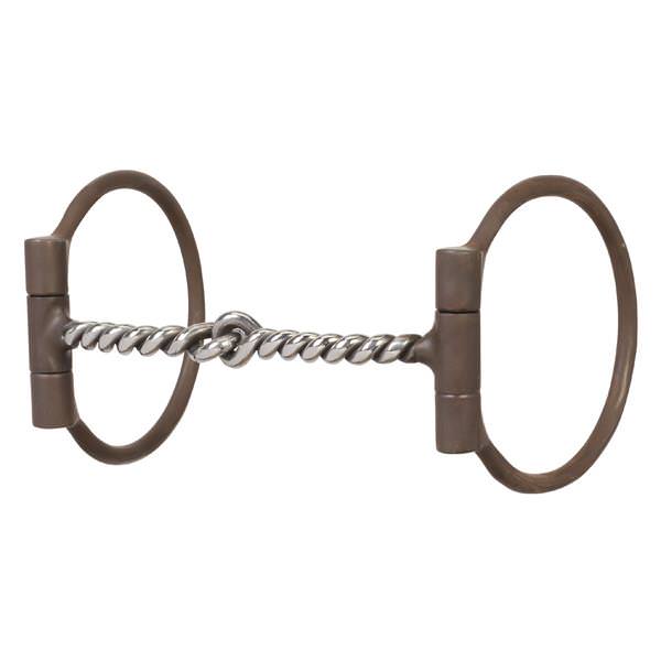 All Purpose Offset Dee Bit with 5" Sweet Iron Twisted Wire Snaffle Mouth