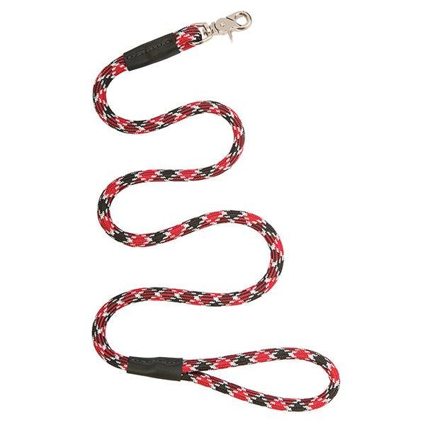 Terrain D.O.G. Rope Leash, 1/2" x 4, Black/Red