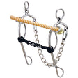 Hackamore with 5" Sweet Iron Combination Mouth Gag
