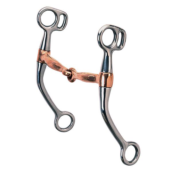 Tom Thumb Bit, 5" Copper Plated Mouth, Chrome Plated