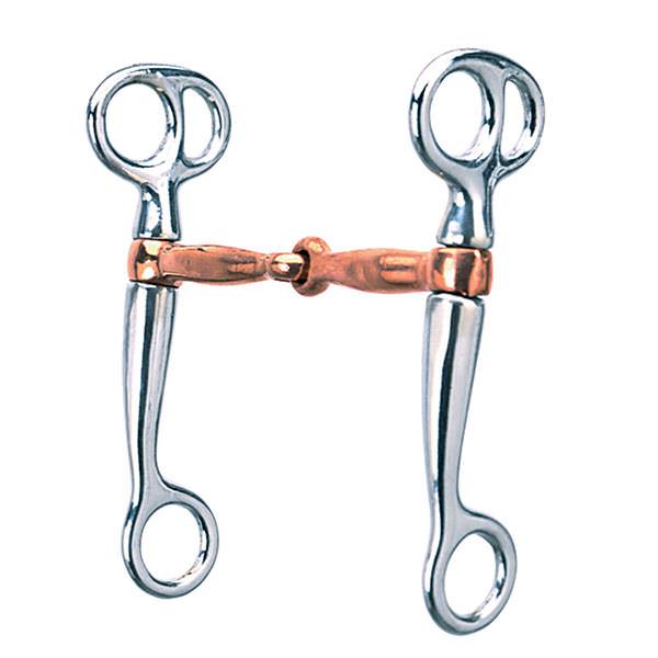 Tom Thumb Bit with 5" Copper Plated Mouth, Chrome Plated