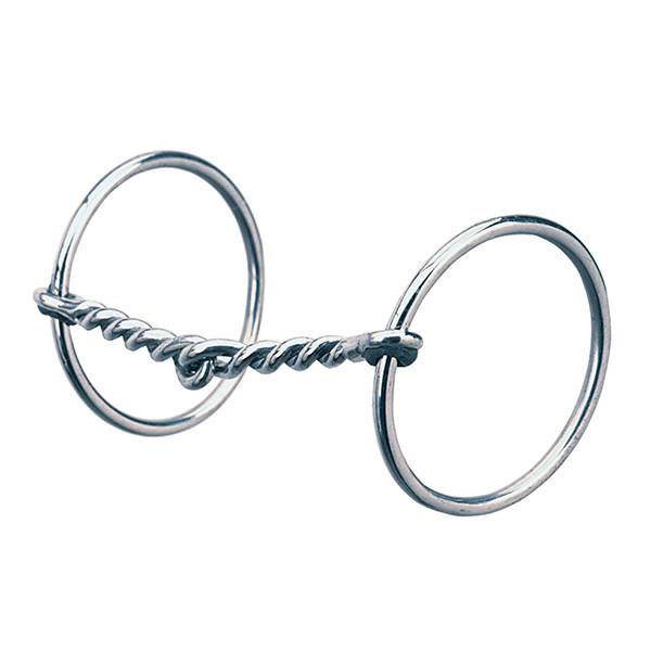 All Purpose Ring Snaffle Bit, 5" Single Twisted Wire Mouth