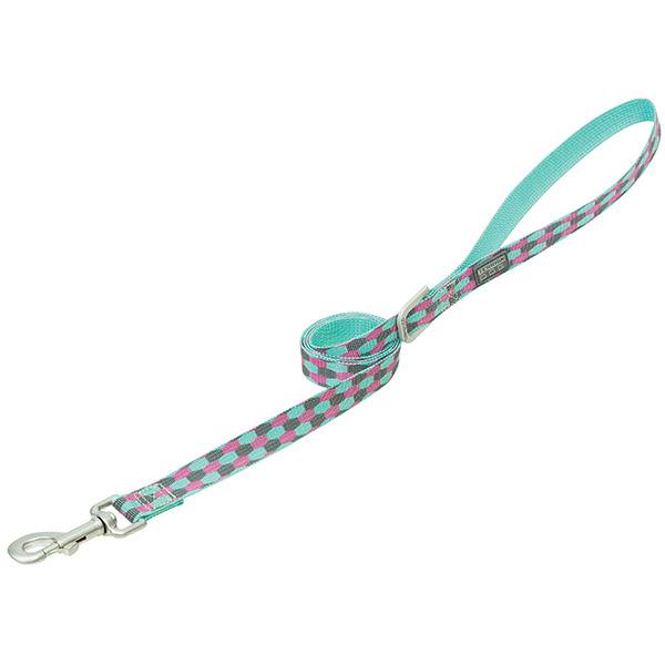 Patterned Dog Leash, Honeycomb, 3/4" x 4