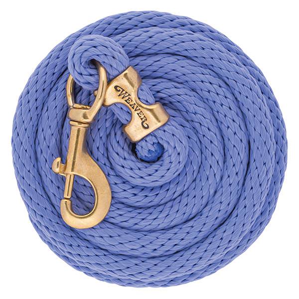 Poly Lead Rope with Solid Brass 225 Snap, Lavender