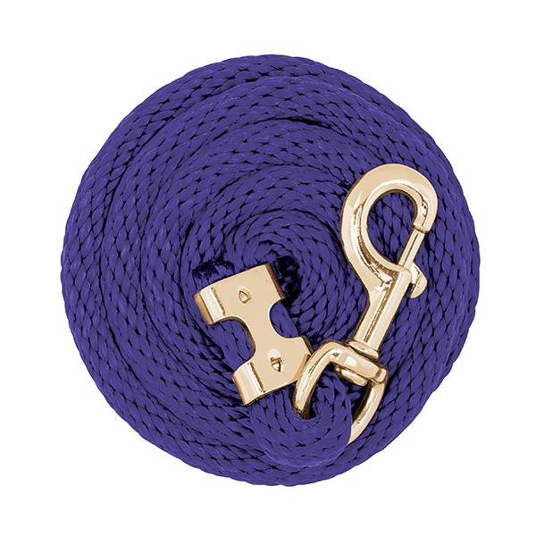 Value Lead Rope with Brass Plated 225 Snap, Purple