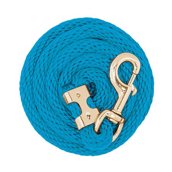 Value Lead Rope with Brass Plated 225 Snap, Hurricane Blue