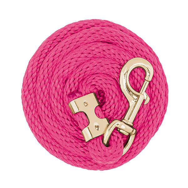 Value Lead Rope with Brass Plated 225 Snap, Diva Pink