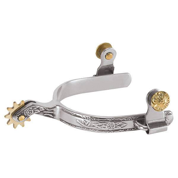 Ladies Roping Spur with Engraved Band