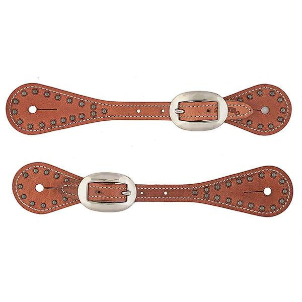 New! 31008 - Leather Hair on Cowhide Youth / Ladies Spur Straps