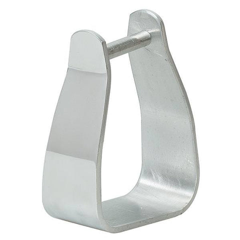HILASON Angled Aluminum Endurance Stirrups - 3 Inch Neck Western Stirrups With Padded Tread