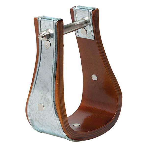 Sloped Wooden Stirrups with Galvanized Binding