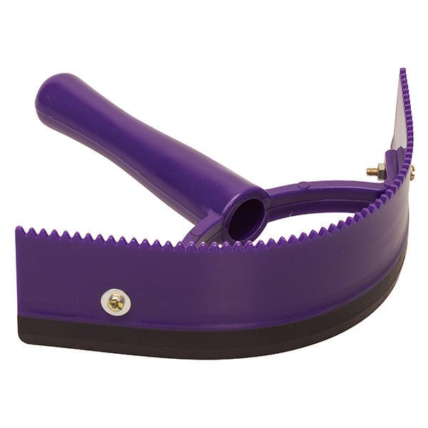 Sweat Scraper/Coarse Curry Comb, Purple/Black