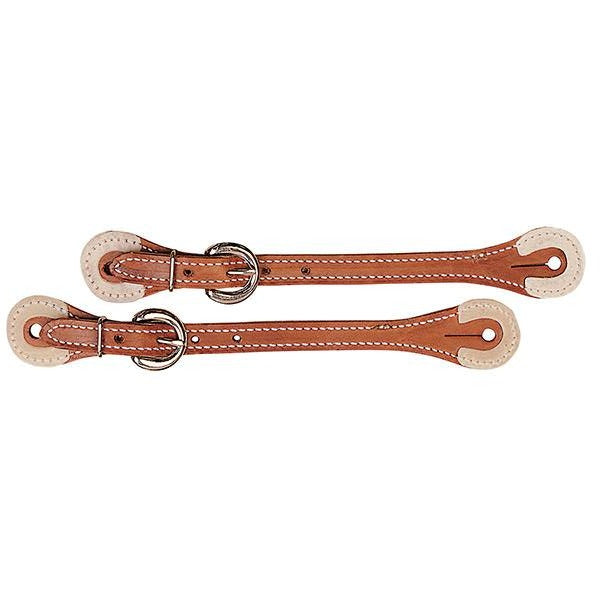 Spur Straps with Rawhide Corners