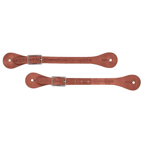 Barbed Wire Spur Straps, Russet