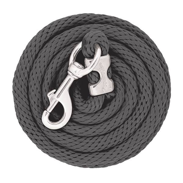 Poly Lead Rope with Chrome Brass Snap, Graphite