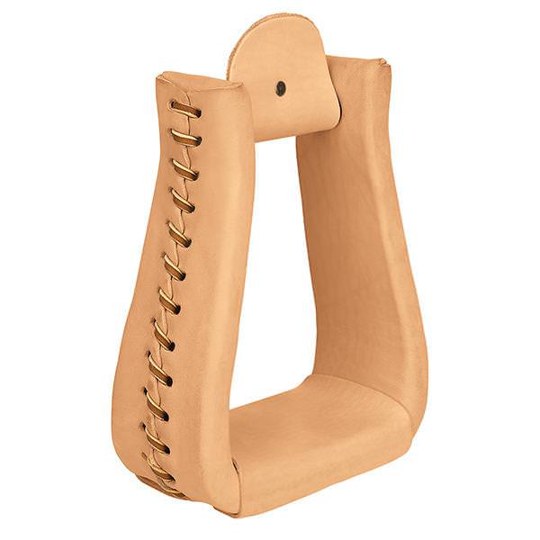 Weaver Equine Leather Covered Roper Stirrups