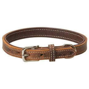 Crazy Horse Dog Collar, 3/4" x 15", Distressed Brown