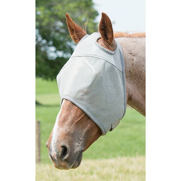 Ear Hole Fly Mask with Xtended Life Closure System, Medium, Gray