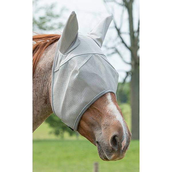 Covered Ear Fly Mask with Xtended Life Closure System, Small, Gray