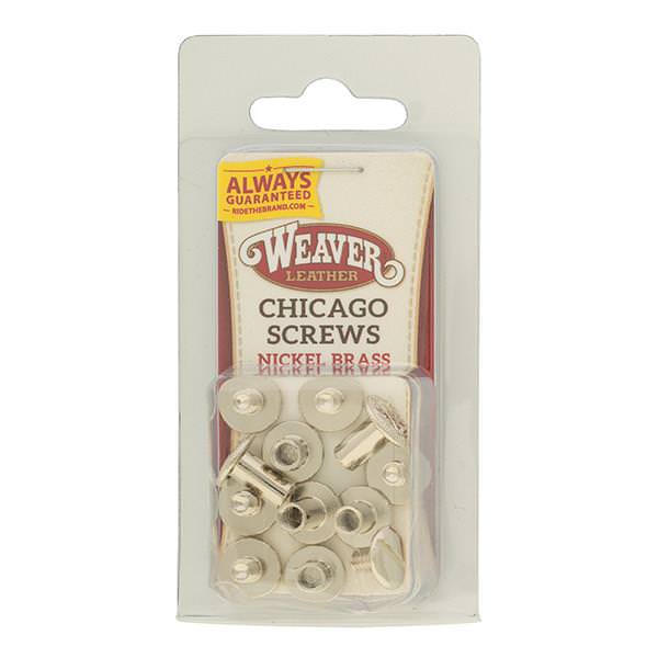 Chicago Screw Handy Pack Nickel Over Brass, Floral - Weaver Leather Equine  – Weaver Equine