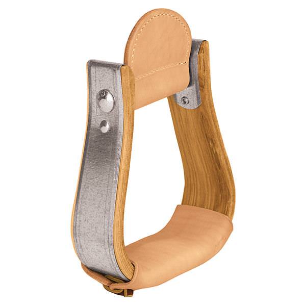 Wooden Stirrups with Leather Treads, Visalia