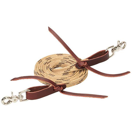 Flat Braided Competition Roper Rein, 5/8" x 8