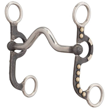 4-5/8" Pony Bit, Medium Port Mouth, Buffed Black