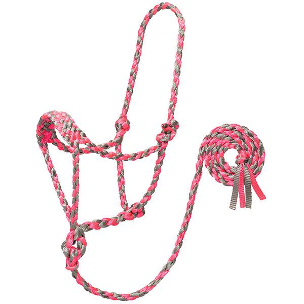 Braided Rope Halter with 10 Lead, Average