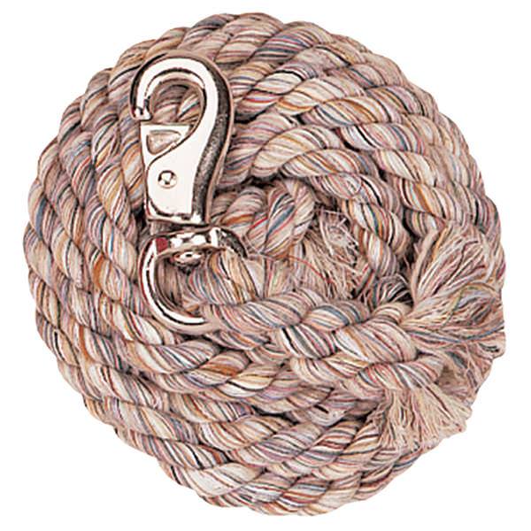 Assorted Multi-Colored Cotton Lead Rope with NP Bull Snap