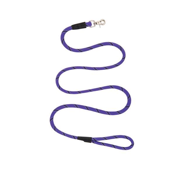 Rope Leash, 1/2" x 4, Purple