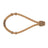 Braided Rawhide Bosals, Tan/Black, 1/4-inch