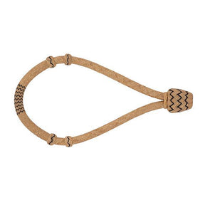 Braided Rawhide Bosals, Tan/Black, 1/4-inch